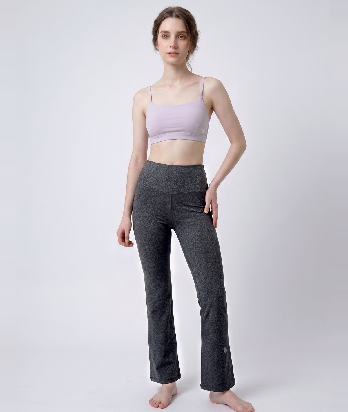 ハイライズベルボトムパンツ 全身コーディネート
